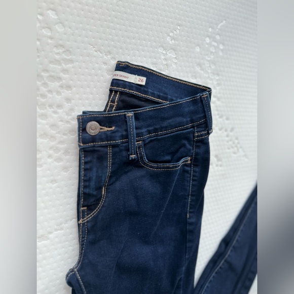 Levi's 710 Super Skinny Dark Wash Jeans, size 26 - Picture 11 of 13